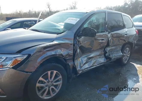 2015 Nissan Pathfinder S z USA, uszkodzony, nr VIN 5N1AR2MN6FC605798